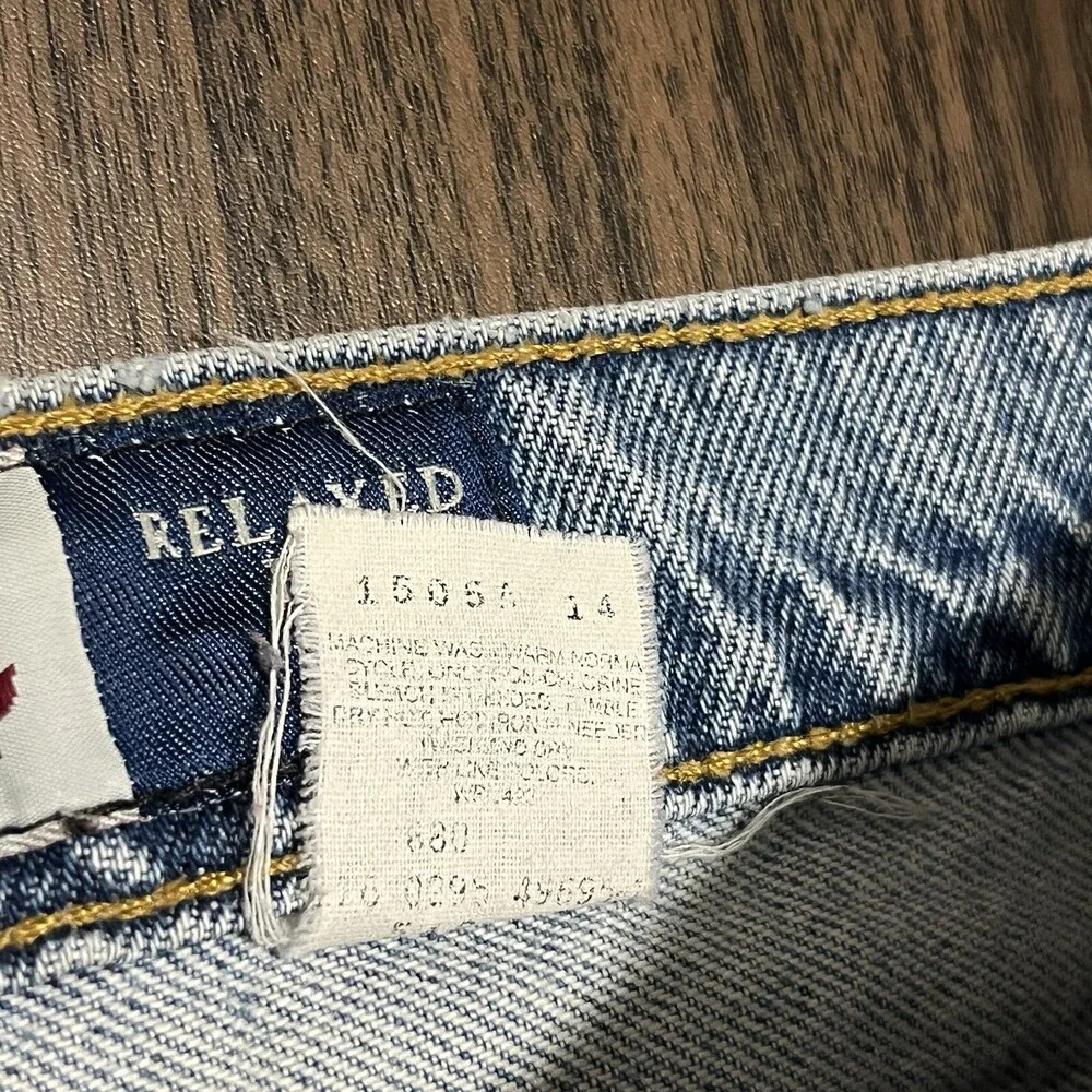 Levis Orange Tab Jeans Vintage USA Made 36x30 Denim Straight Leg Relaxed 1990s